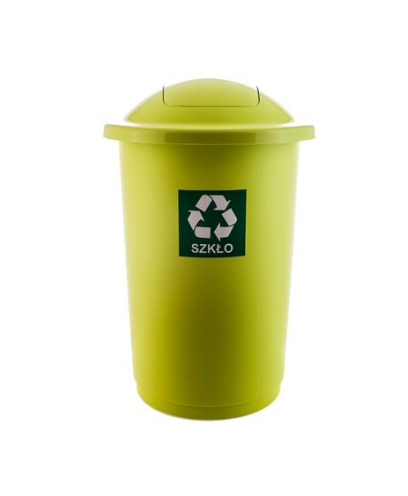 Мусорный бак для сортировки мусора TOPBIN 50л Зеленый