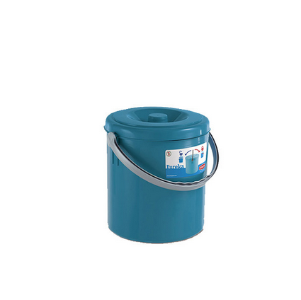 Ведро с крышкой Stefanplast EUREKA 15л Синий