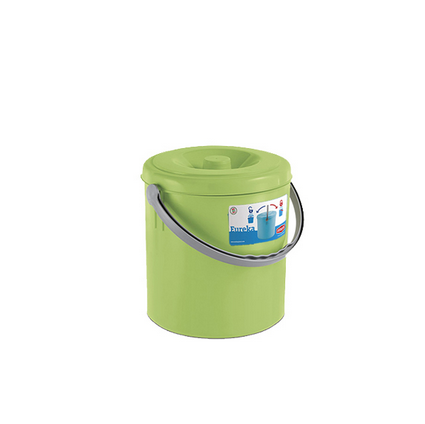Ведро с крышкой Stefanplast EUREKA 15л Зеленный