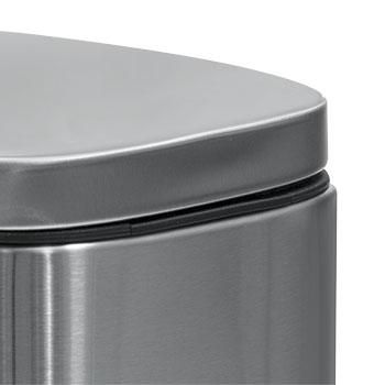 Ведро для мусора с педалью Spirella AKIRA Серебро