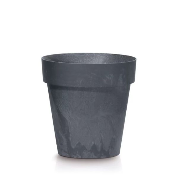 Горщик для квітів Prosperplast Cube Beton Effect 11 см Антрацит мармуровий