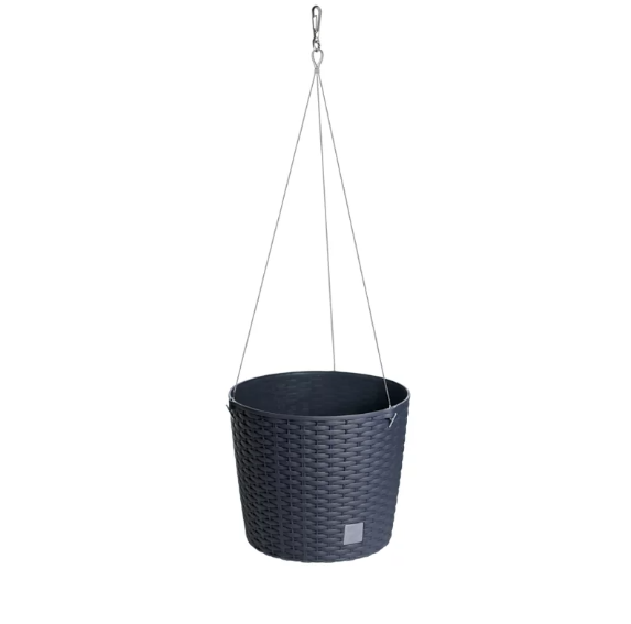 Горшок для цветов подвесной Prosperplast Rato Round WS Антрацит