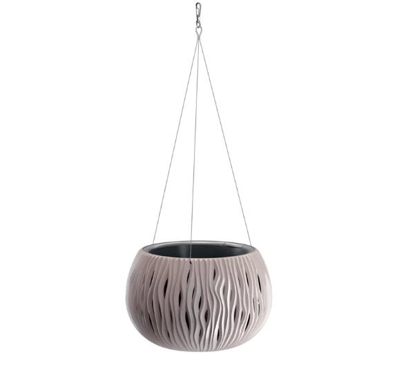 Горшок круглый подвесной Sandy Bowl WS 29см Мокка