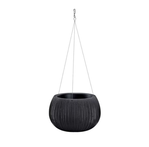 Горшок круглый подвесной Beton Bowl WS 24см Черный