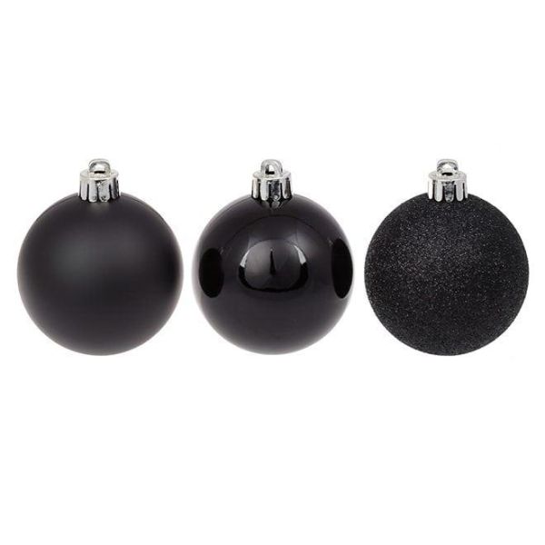 Набор пластиковых новогодних шаров 6 шт. D-6 см. 12421