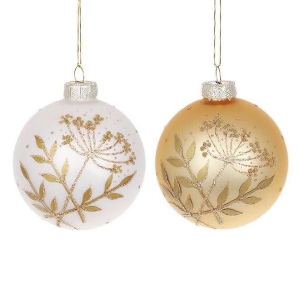 Набор стеклянных шариков 8 см. 12 шт. 12948