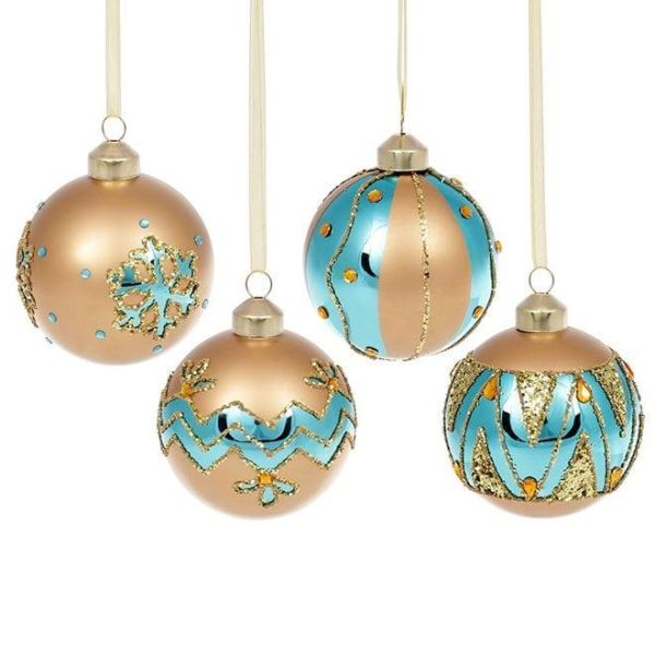 Набор стеклянных шариков 8 см. 12 шт. 12937