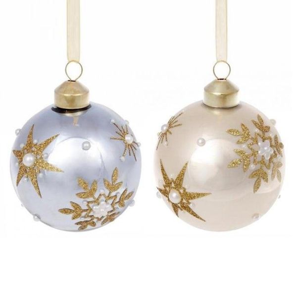 Набор стеклянных шариков 8 см. 12 шт. 12936