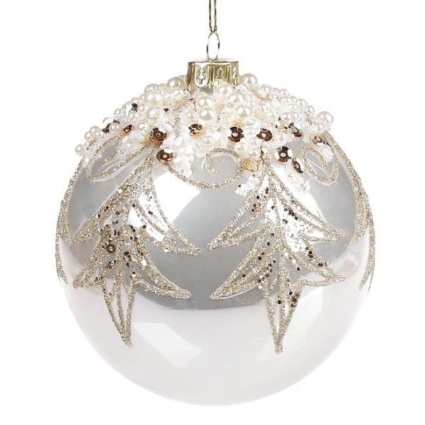 Набор стеклянных шариков 10 см. 4 шт. 12896