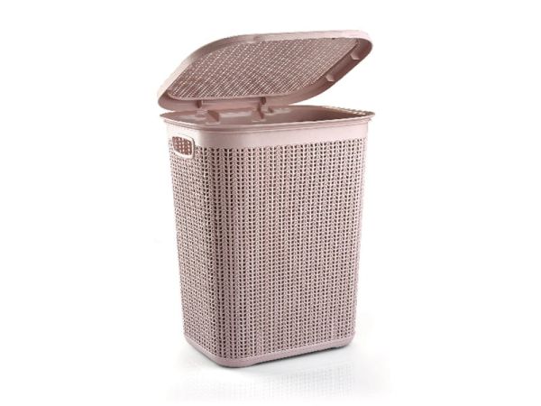 Корзина для белья Ucsan Knit 50 л. Пурпурно-розовая