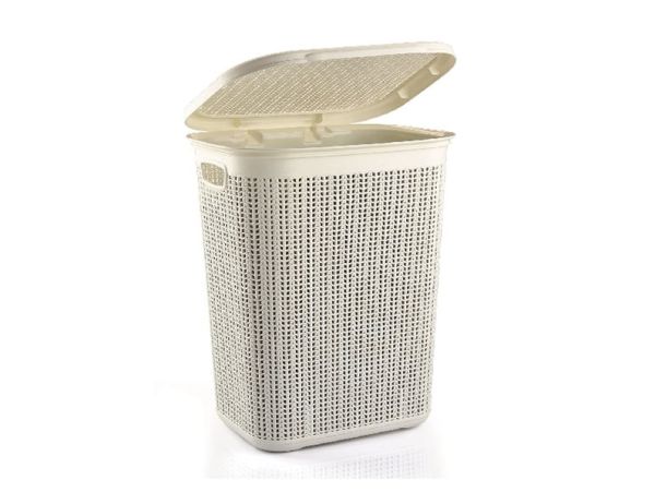 Корзина для белья Ucsan Knit 50 л. Кремовая