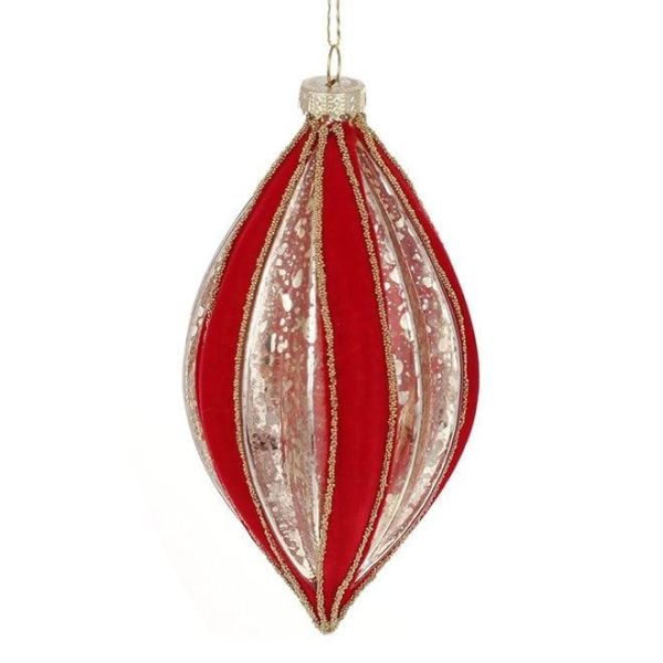 Набор стеклянных новогодних подвесок 15 см. 4 шт. 12599