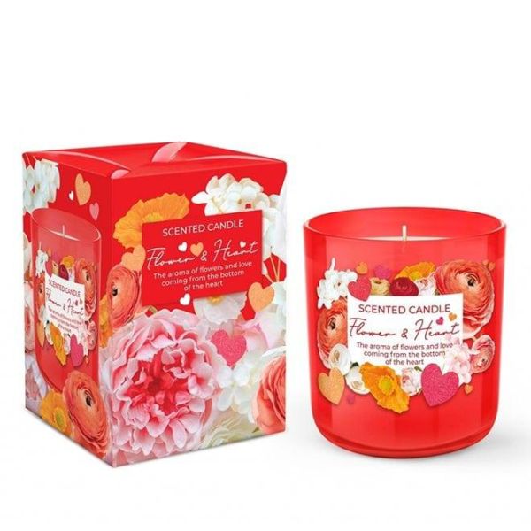 Ароматична свічка "Flower & Heart"
