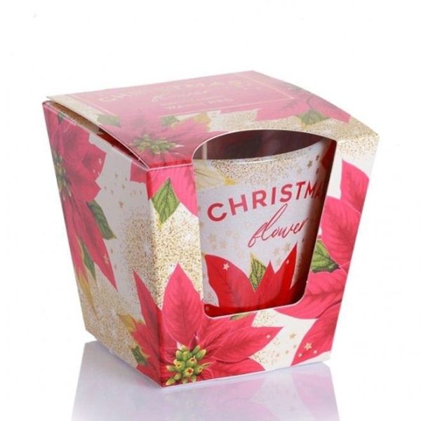Ароматична свічка "Christmas Flower" (Warm Red)