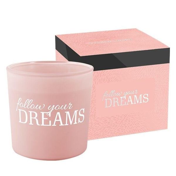 Свічка ароматична з двома гнітами Bispol Follow your dreams