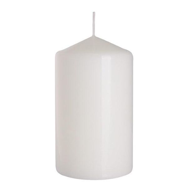 Свічка циліндр Bispol 7х12 см. біла