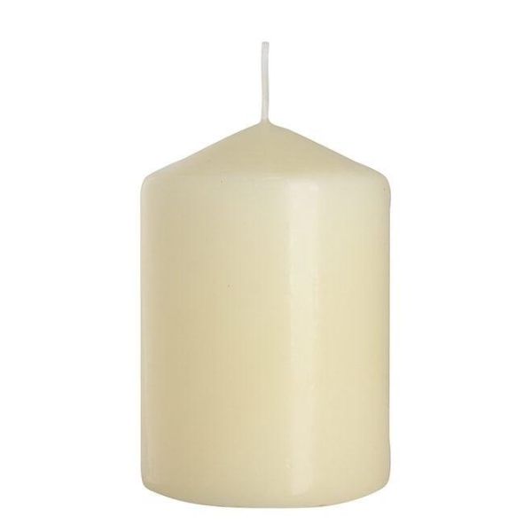 Свічка циліндр Bispol 7х10 см. кремова