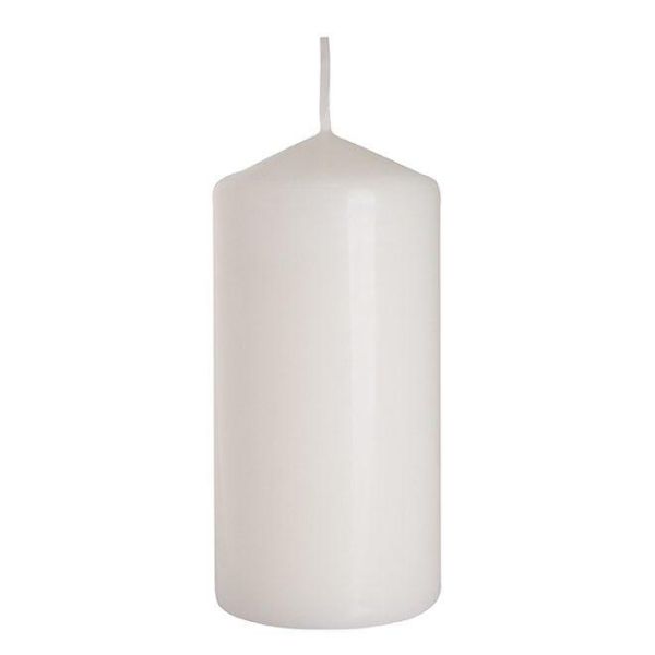 Свічка циліндр Bispol 5х10 см. біла