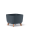 Горшок для цветов Prosperplast Gracia Square 30см на ножках Антрацит