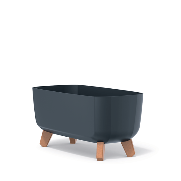 Горщик для квітів Prosperplast Gracia Case 40см на ніжках Антрацит