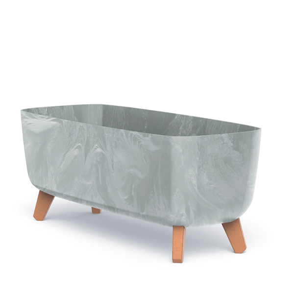 Горщик для квітів Prosperplast Gracia Case Beton Effect 60см на ніжках Бетон