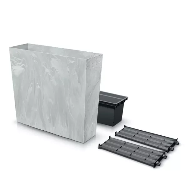 Горщик для квітів Prosperplast терас Urbi Case Beton Effect Tower 80см Бетон