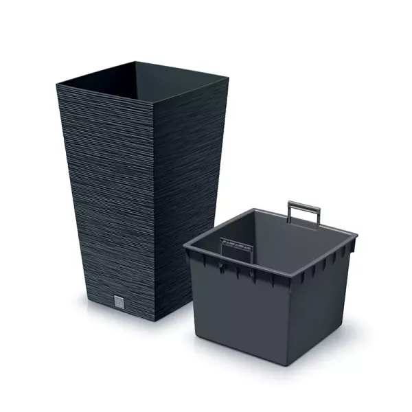 Горщик для квітів Prosperplast Furu Square 26,5см Антрацит