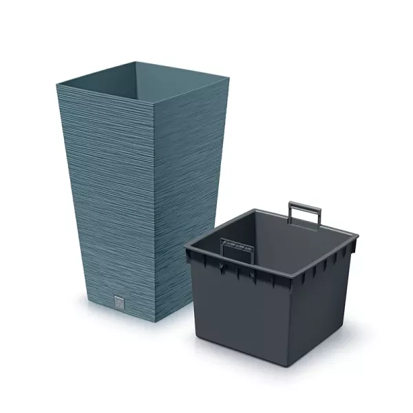 Горшок для цветов Prosperplast Furu Square 40см Голубой