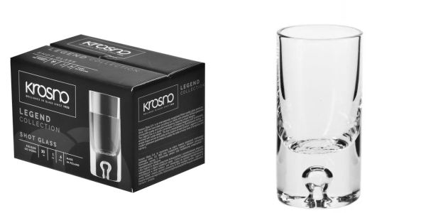 Набор рюмок для водки  Krosno Legend 30 мл, 6 шт