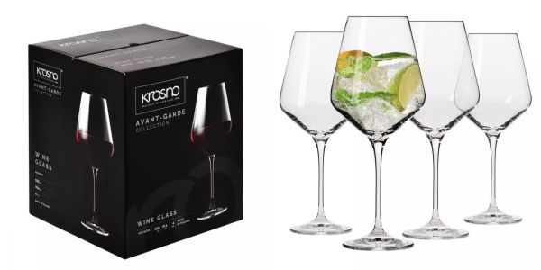 Набор бокалов для красного вина Krosno Avant-Garde, стекло, 490 мл, 4 шт.