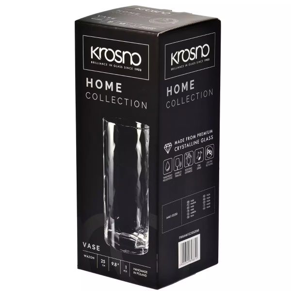 Ваза Krosno Home  h-25 см d-10,6 см