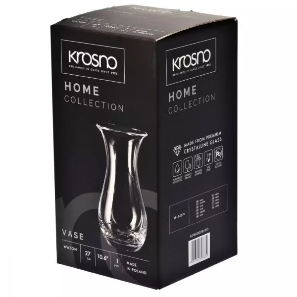 Ваза  Krosno Home h-27 см d-14,2 см