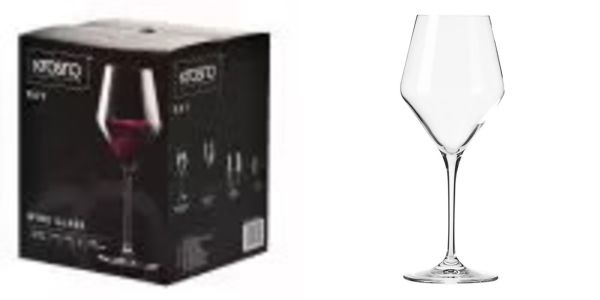 Набір келихів для вина Krosno Perla Ray, скло, 375 мл, 4 шт