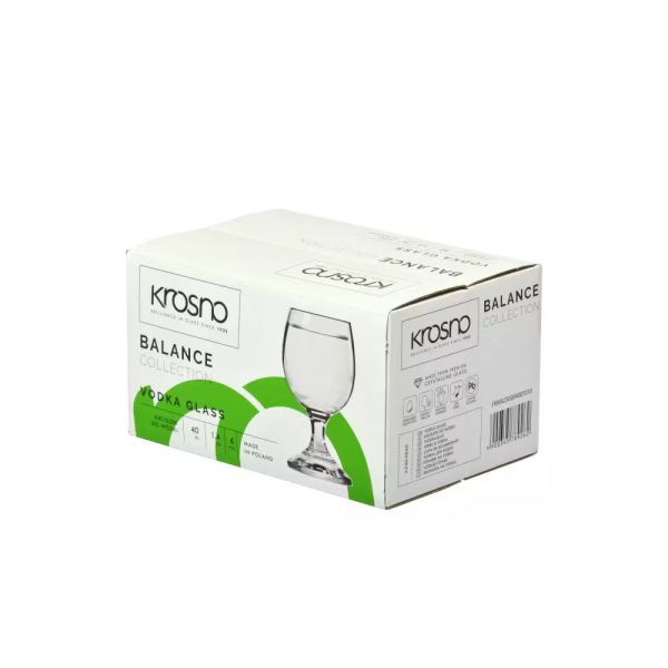 Набор рюмок для водки Krosno Balance, стекло, 40 мл, 6 шт