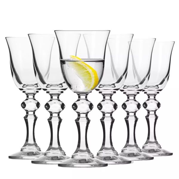 Набор рюмок для водки Krosno Krista, стекло, 50 мл, 6 шт