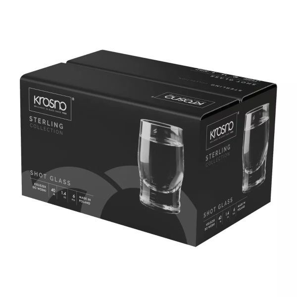 Набор рюмок для водки Krosno Sterling, стекло, 40 мл, 6 шт