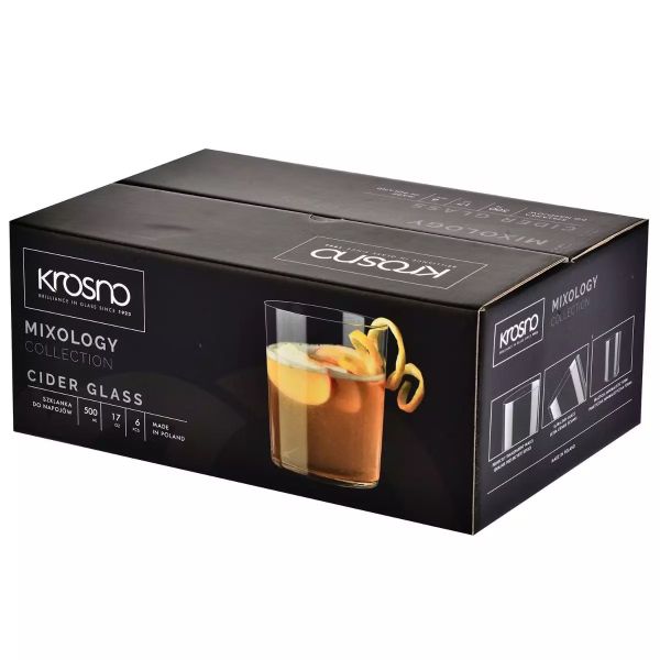 Набор стаканов для сидра Krosno Mixology, стекло, 500 мл, 6 шт