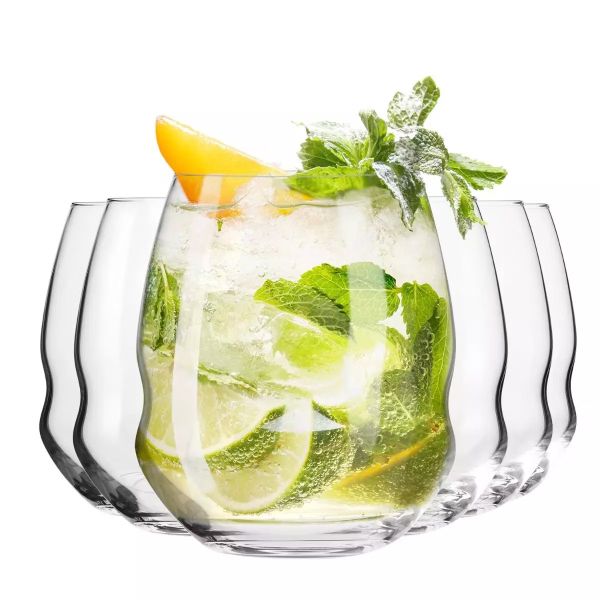 Набор низких стаканов Krosno Inel, стекло, 330 мл, 6 шт