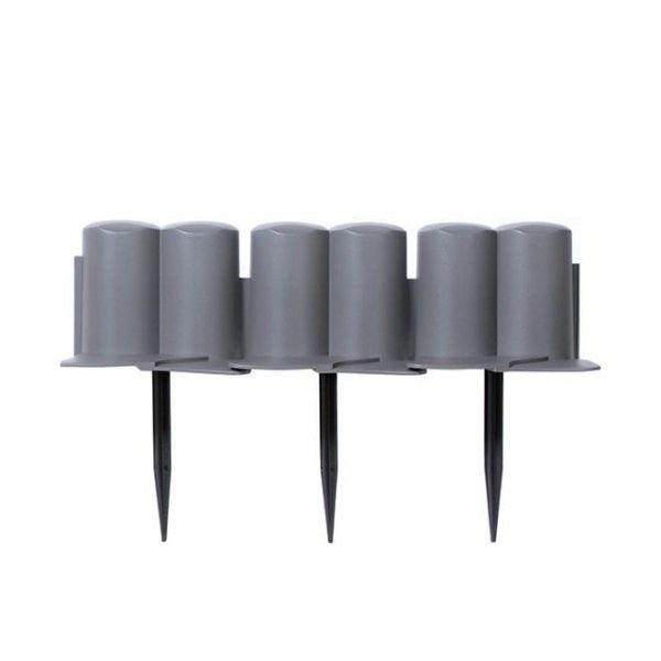 Бордюр садовый Palisada ogrodowa серый 3.02м.