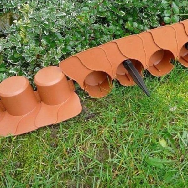 Бордюр садовый Palisada ogrodowa серый 4.05м.