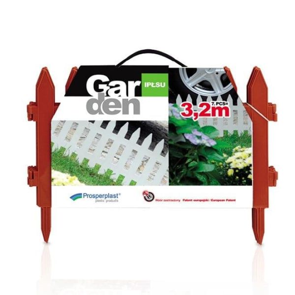 Забор для сада терракотовый IPLSU 3.2м