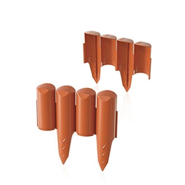 Бордюр садовый Palisada Border терракотовый 2.5м.