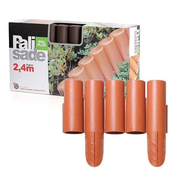 Бордюр садовый Palisada ogrodowa терракотовый 2.35м.