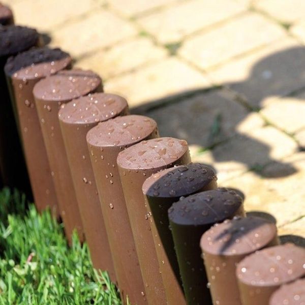 Бордюр садовый Palisada ogrodowa терракотовый 2.35м.