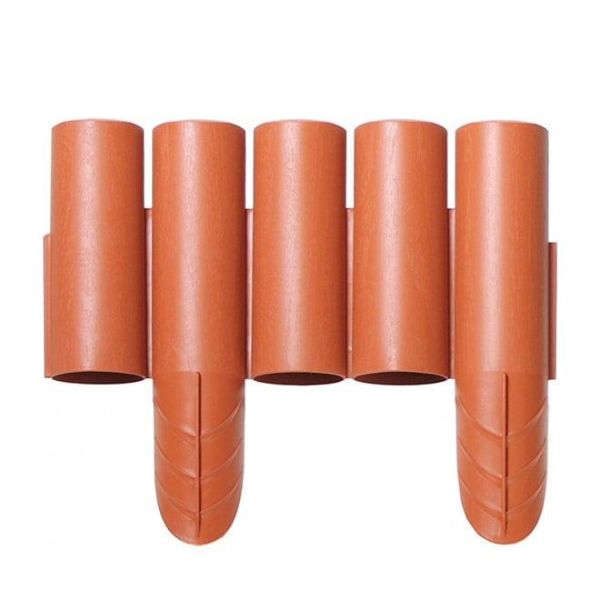 Бордюр садовый Palisada ogrodowa терракотовый 2.35м.