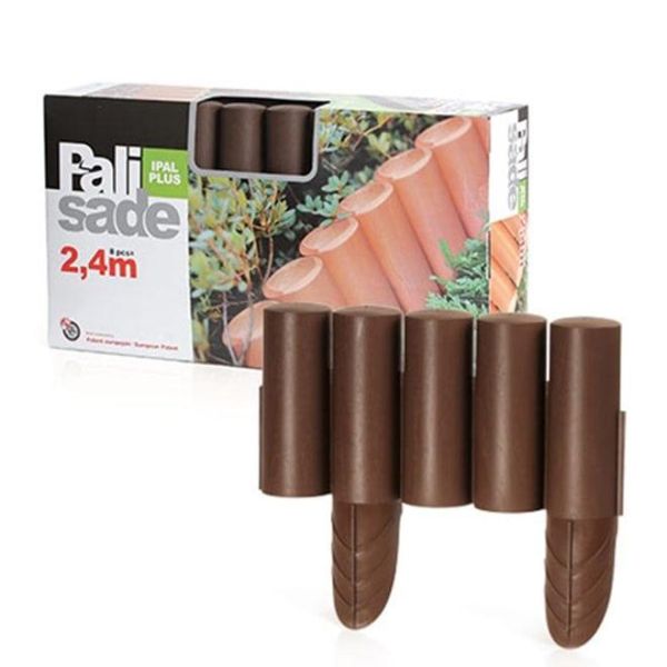 Бордюр садовый Palisada ogrodowa коричневый 2.35м.