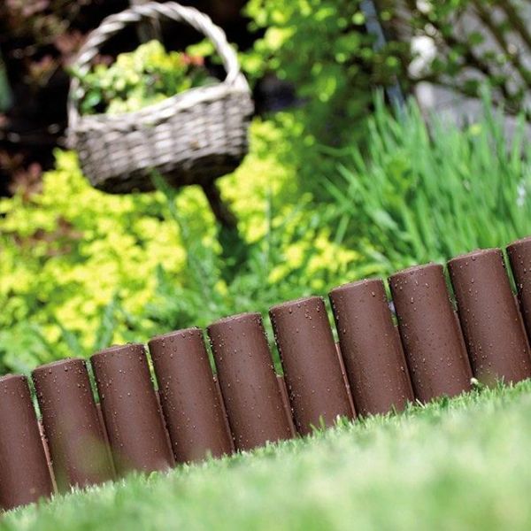Бордюр садовый Palisada ogrodowa коричневый 2.35м.