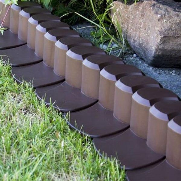 Бордюр садовый Palisada Happy Grass терракотовый 3.1м.