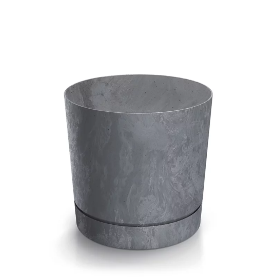 Горщик для квітів Prosperplast Tubo P Beton Effect 13 см. Маренго