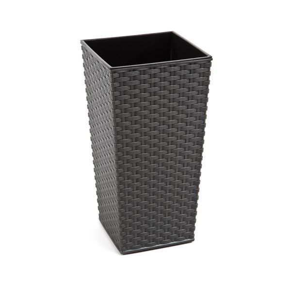 Горщик для квітів Lamela Finezja Rattan 40см Графіт